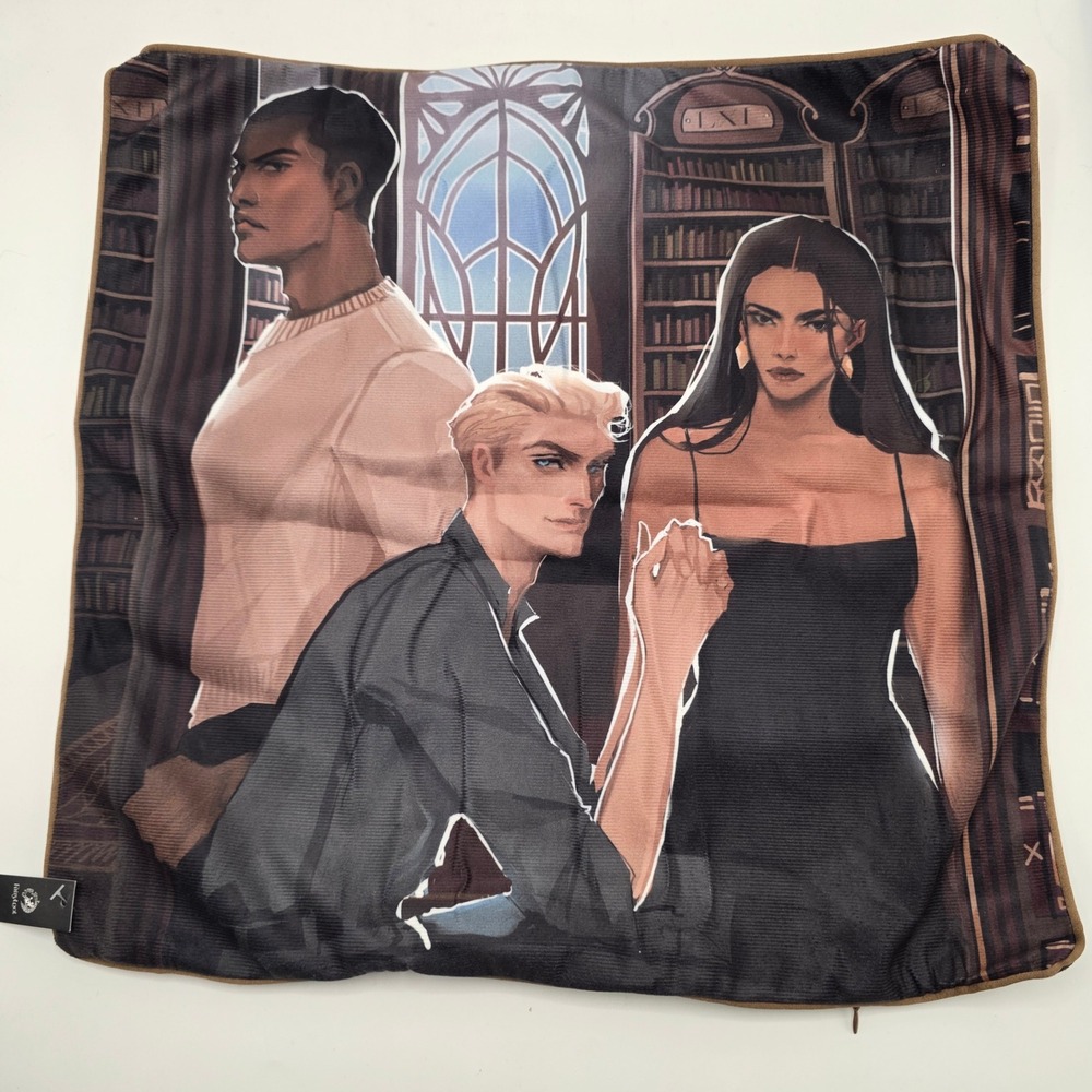 FairyLoot The Atlas Six Cushion Cover Olivie Blake Character Art Dark Academia